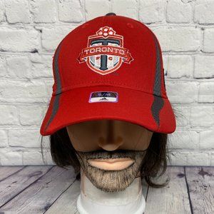 Adidas Toronto FC Hat Cap Stretch Fit S/M Red MLS Soccer Embroidered Official